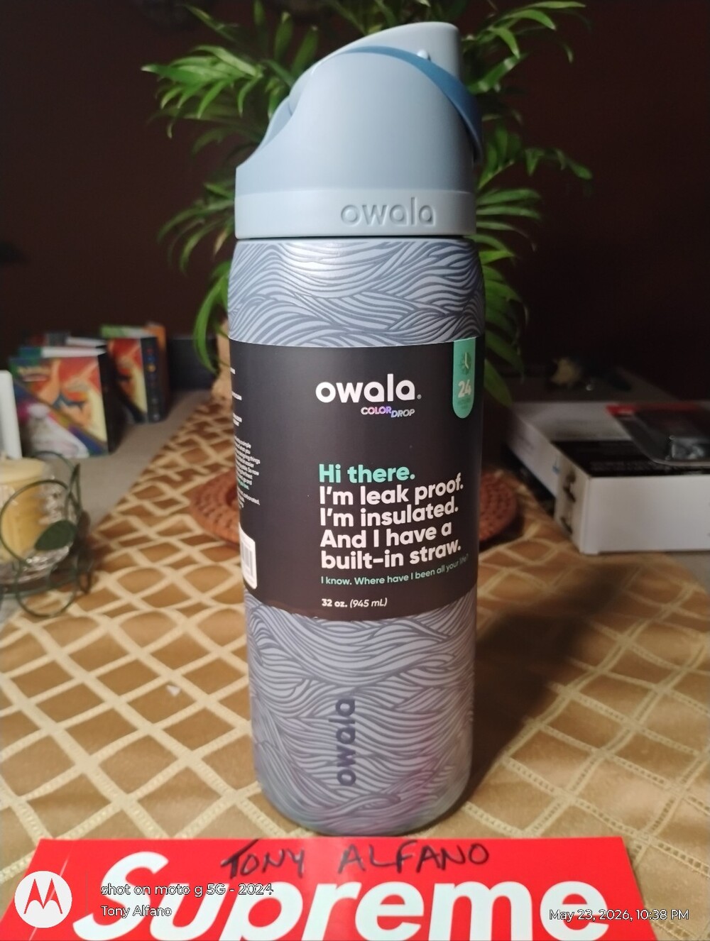 Owala FreeSip Color Drop Feeling Wavy 32oz BNIB BNWT - In Hand Ships Fast